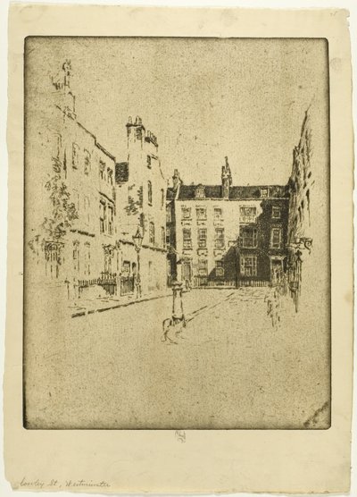 Rua Cowley, Westminster de Joseph Pennell