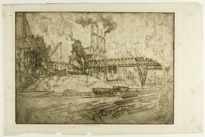 Guindastes, Bessemer de Joseph Pennell