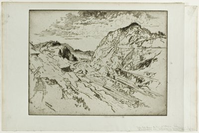 Culebra Cut, Panamá de Joseph Pennell