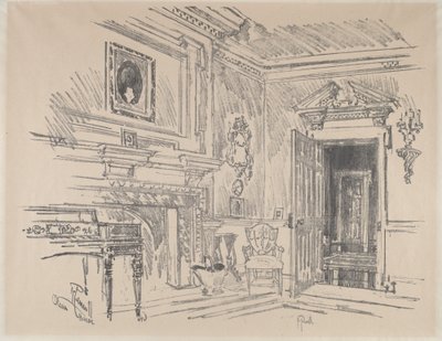 Sala de desenho em Cliveden de Joseph Pennell