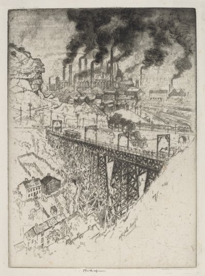 Edgar Thomson Works, Bessemer de Joseph Pennell