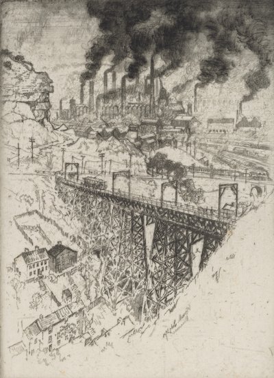 Edgar Thomson Works, Bessemer, 1909. de Joseph Pennell