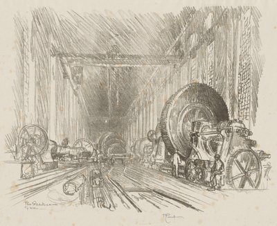 Inglês Trabalho de Guerra: A Basílica da Guerra de Joseph Pennell