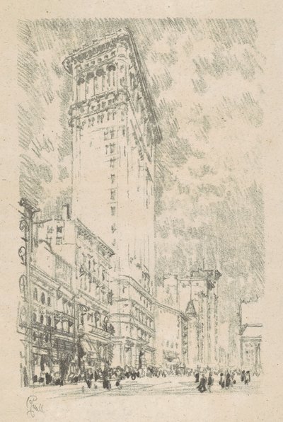 Edifício Flatiron, 1904. de Joseph Pennell