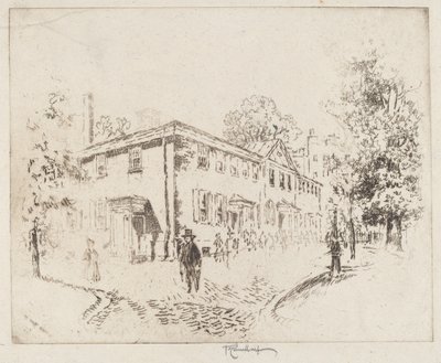 Fourth Street, Meeting House, Filadélfia de Joseph Pennell