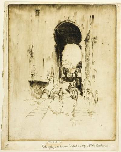 Portão do Zocodover, Toledo de Joseph Pennell