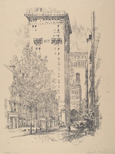 Rua Girard, 1912. de Joseph Pennell
