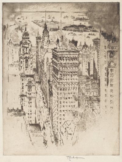Cornija Dourada, No.II de Joseph Pennell