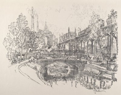 Canal Landwehr, Berlim de Joseph Pennell