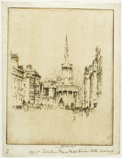 Capela de Langham Place de Joseph Pennell