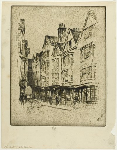 Última da velha Londres, Cloth Fair de Joseph Pennell