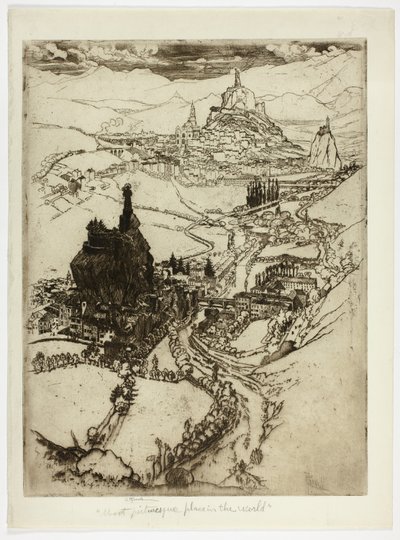 Le Puy, Terceiro Prato de Joseph Pennell