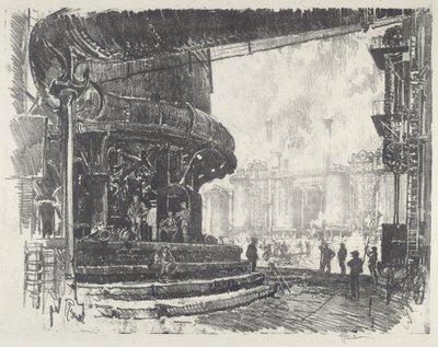 A fazer Pig-Iron, 1916. de Joseph Pennell
