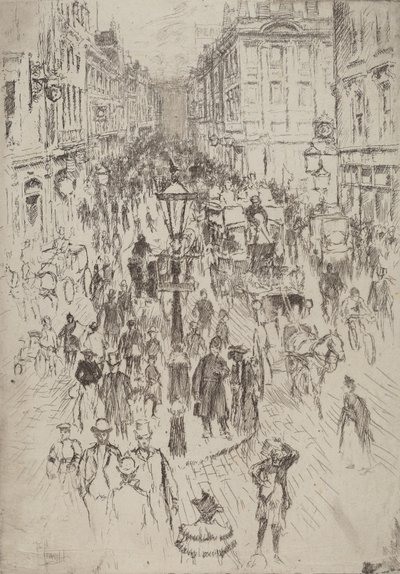 New Oxford Street, Londres, 1893. de Joseph Pennell