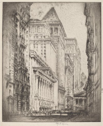 Bolsa de Valores de Nova Iorque de Joseph Pennell