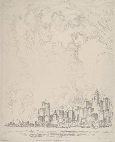 Nova York do Brooklyn de Joseph Pennell