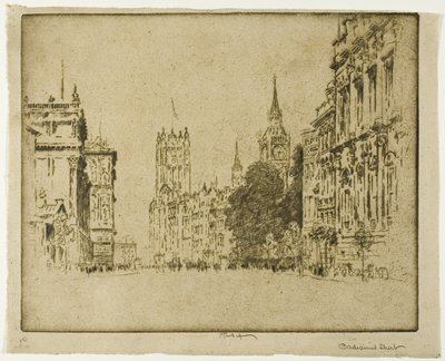 Rua do Parlamento, Westminster de Joseph Pennell