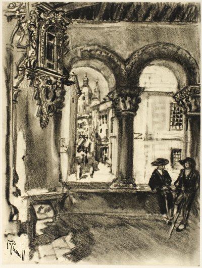 Pórtico San Martin, Segóvia de Joseph Pennell