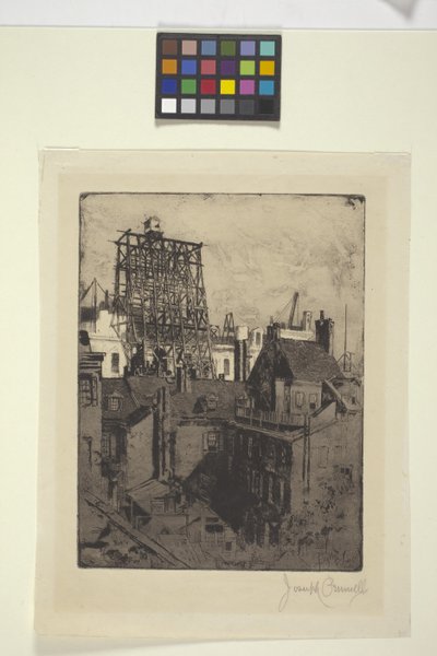 Edifícios Públicos, Filadélfia (gravura) de Joseph Pennell