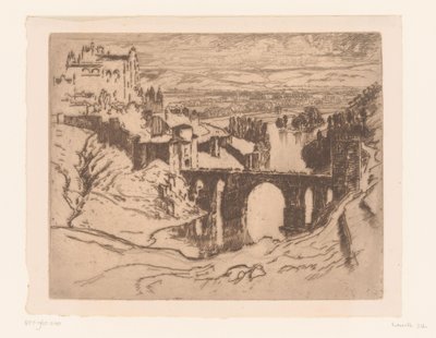 Ponte de Alcântara em Toledo Ponte de São Martinho, Toledo de Joseph Pennell