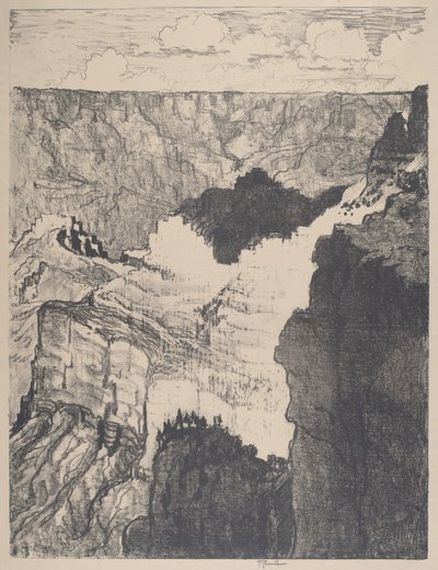 Estrada para a Cidade Branca, No.I, 1912. de Joseph Pennell