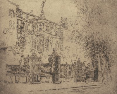 Casa de Rossetti, 1906. de Joseph Pennell