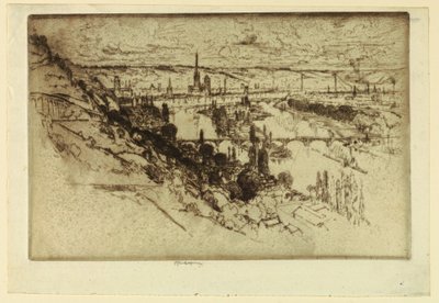 Rouen de Bon Secours de Joseph Pennell