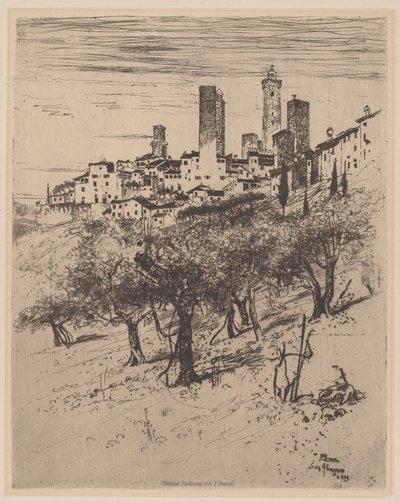 São Gimignano de Joseph Pennell