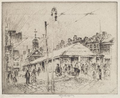 Second Street Market, Filadélfia de Joseph Pennell