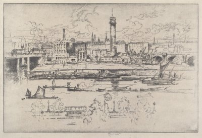Torre de tiro entre as pontes de Joseph Pennell
