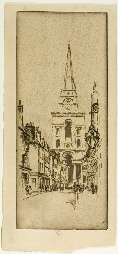 Igreja Spitalfields de Joseph Pennell