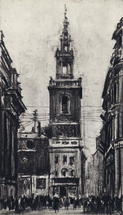 Santo Estêvão, Walbrook de Joseph Pennell