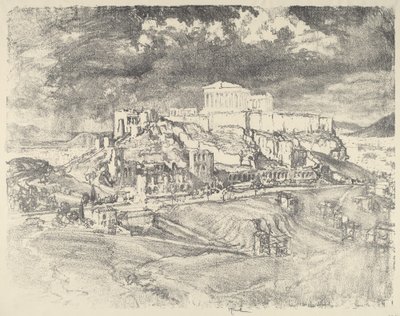 Tempestade atrás da Acrópole de Joseph Pennell