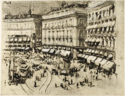 Dia de verão em Madri de Joseph Pennell