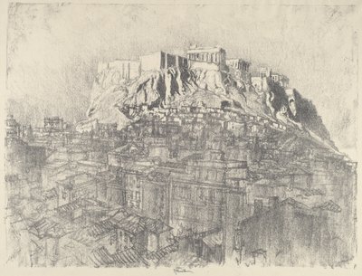 Nascer do sol sobre a Acrópole de Joseph Pennell