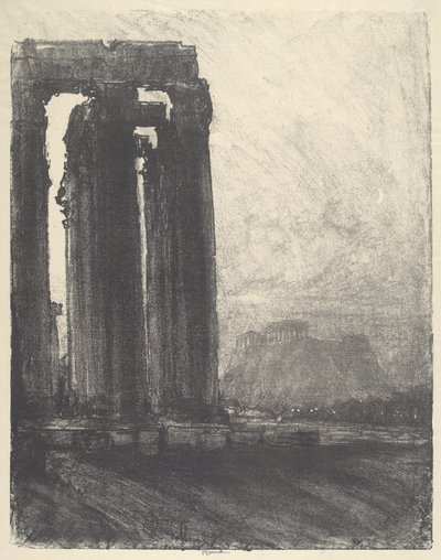 Templo de Júpiter, Noite de Joseph Pennell