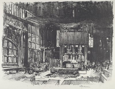 Os Acólitos Preparando o Altar do Deus da Guerra de Joseph Pennell