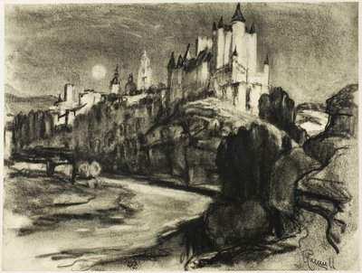 O Alcazar, Segóvia de Joseph Pennell