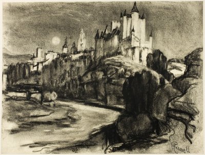 O Alcazar, Segóvia de Joseph Pennell