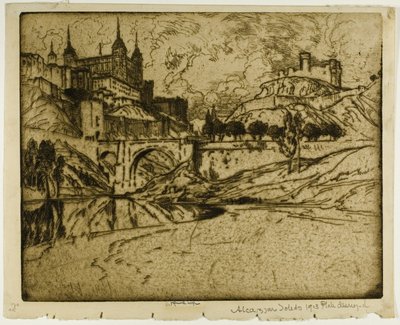 O Alcazar, Toledo de Joseph Pennell