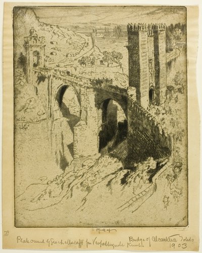 A Ponte de Alcântara, Toledo de Joseph Pennell