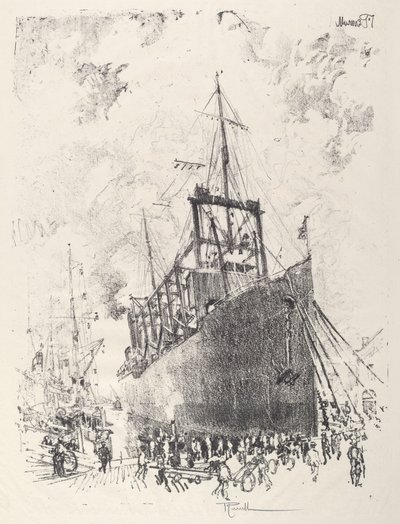 O Collier, 1917. de Joseph Pennell