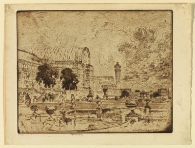 Palácio de Cristal, Londres de Joseph Pennell