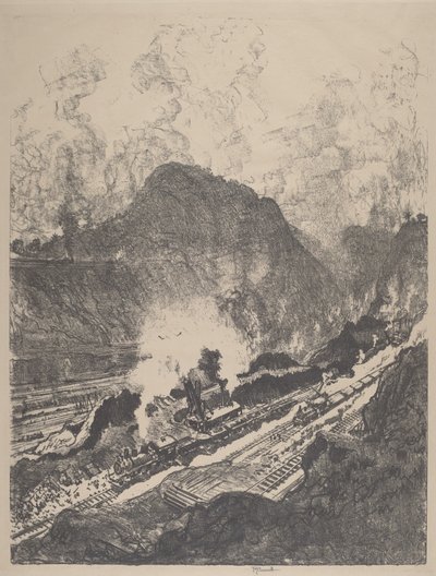 O corte de Culebra de Joseph Pennell