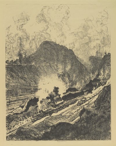 The Cut from Culebra de Joseph Pennell