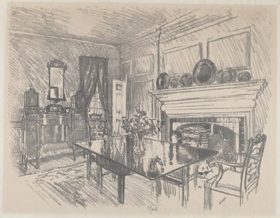A sala de jantar, Stenton de Joseph Pennell