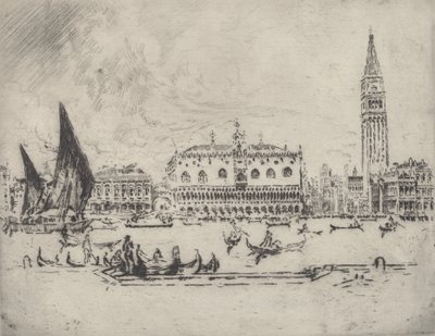 O Palácio Ducal, 1883. de Joseph Pennell