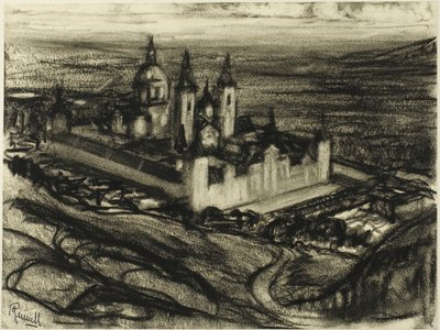 O Escorial desde a Cadeira de Filipe de Joseph Pennell