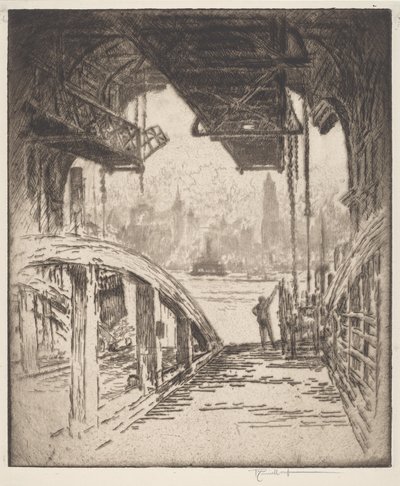A casa da balsa de Joseph Pennell