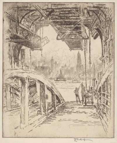 A casa da balsa de Joseph Pennell